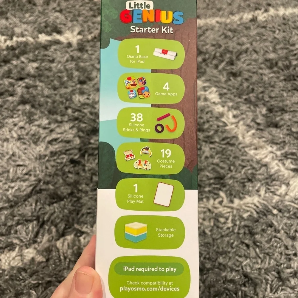 Osmo Little Genius Starter Kit Learning Games for Ipad Tablet Ages 3-5 STEM